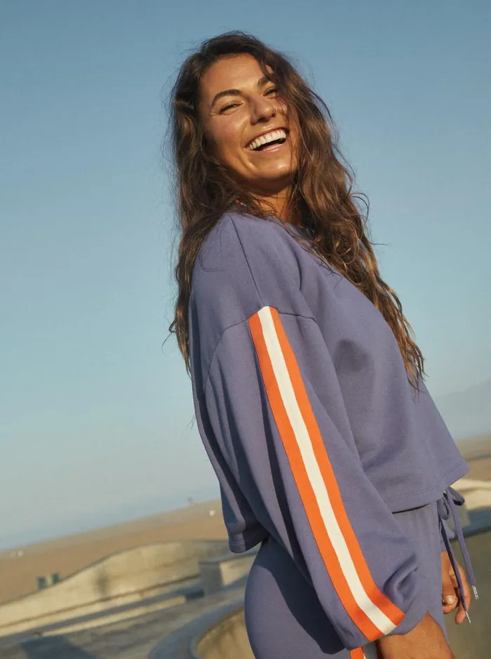 Roxy Fleece and Hoodies Bright Lights Sweatshirt Marlin 8211 Women Roxy Fleece and Hoodies Bright Lights Sweatshirt Marlin 8211 Women