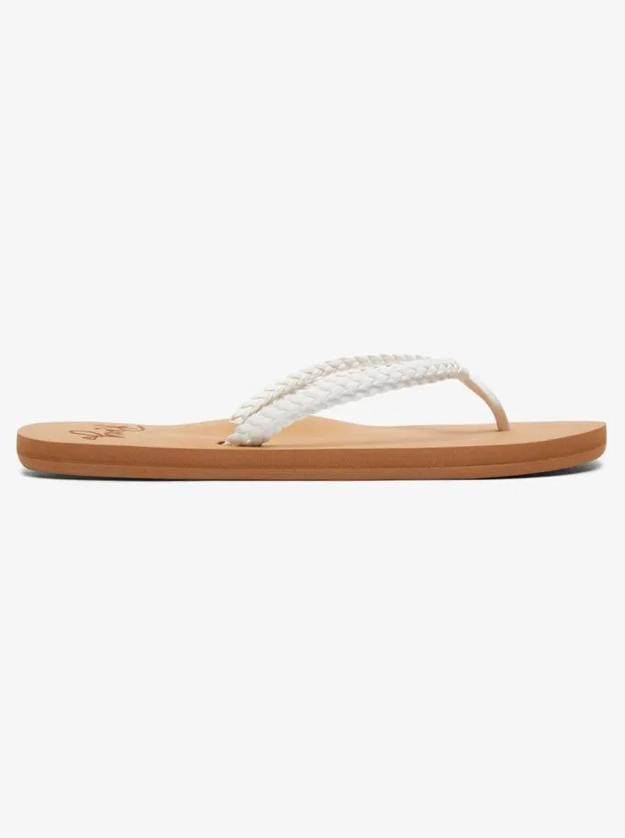 Roxy Flip Flops Costas FlipFlops White 8211 Women