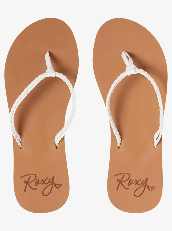 Roxy Flip Flops Costas FlipFlops White 8211 Women