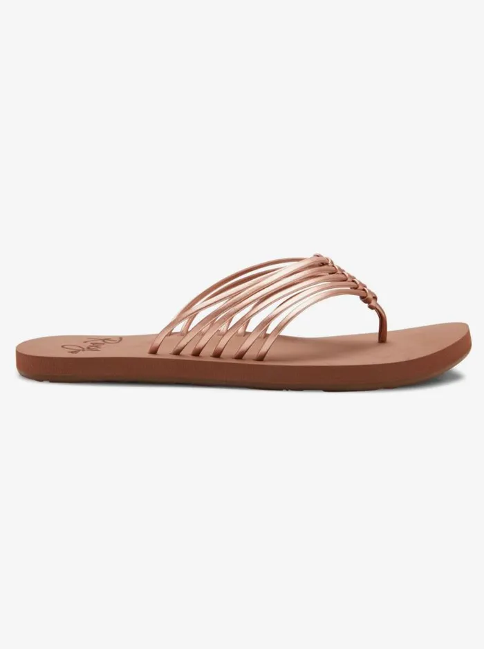 Roxy Flip Flops Jasmine FlipFlops Rose Gold 8211 Women Roxy Flip Flops Jasmine FlipFlops Rose Gold 8211 Women