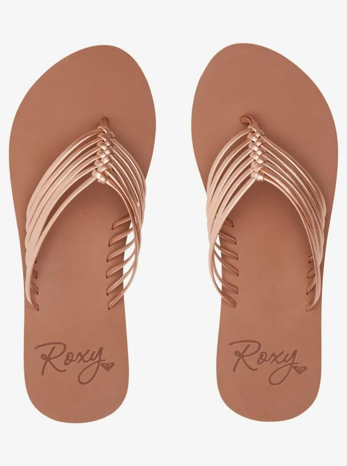 Roxy Flip Flops Jasmine FlipFlops Rose Gold 8211 Women Roxy Flip Flops Jasmine FlipFlops Rose Gold 8211 Women