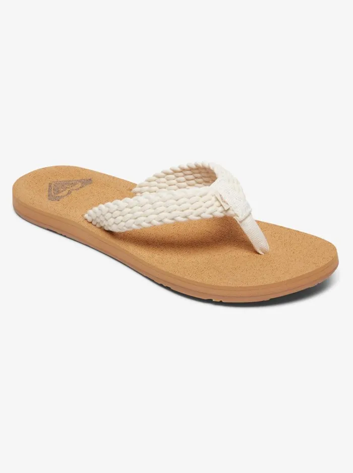 Roxy Flip Flops Porto FlipFlops Natural 8211 Women Roxy Flip Flops Porto FlipFlops Natural 8211 Women
