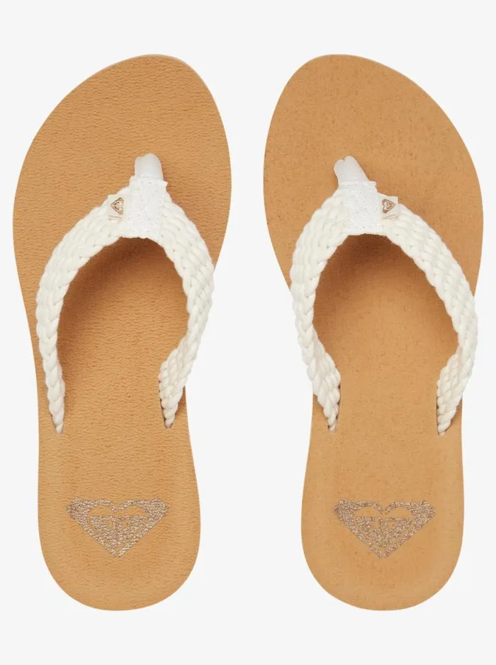 Roxy Flip Flops Porto FlipFlops Natural 8211 Women Roxy Flip Flops Porto FlipFlops Natural 8211 Women