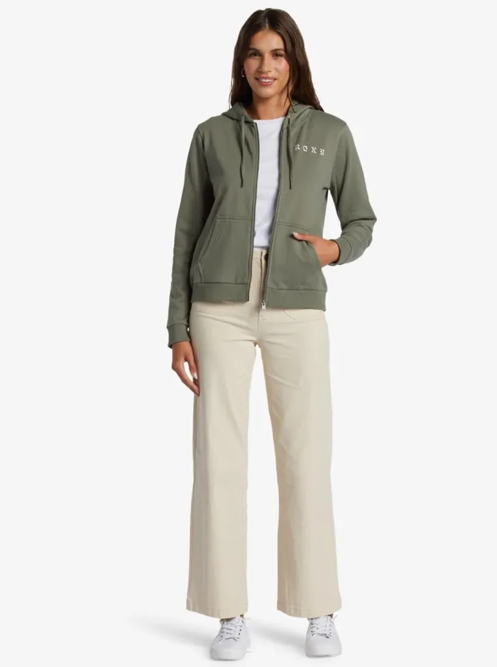 Roxy Jackets Evening Hike Zip ZipUp Hoodie Agave Green 8211 Women Roxy Jackets Evening Hike Zip ZipUp Hoodie Agave Green 8211 Women