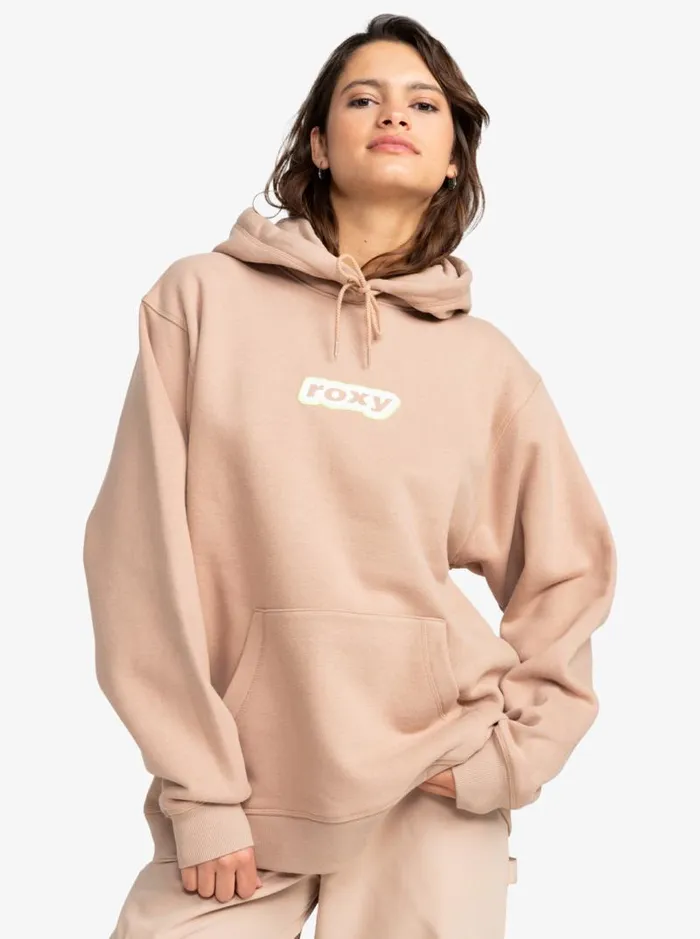 Roxy Jackets Kelia Oversized Hoodie Warm Taupe 8211 Women Roxy Jackets Kelia Oversized Hoodie Warm Taupe 8211 Women