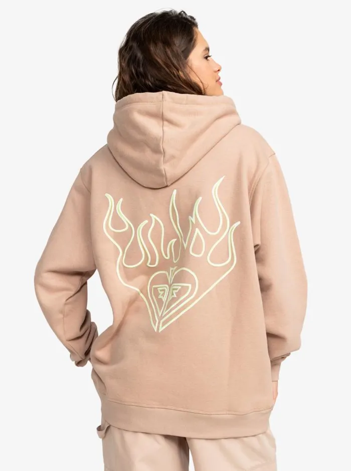 Roxy Jackets Kelia Oversized Hoodie Warm Taupe 8211 Women Roxy Jackets Kelia Oversized Hoodie Warm Taupe 8211 Women