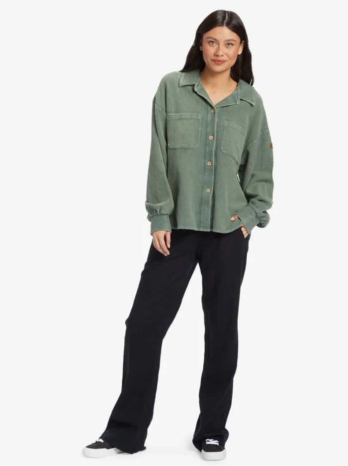 Roxy Jackets Off Duty Knit Shacket Overshirt Agave Green 8211 Women Roxy Jackets Off Duty Knit Shacket Overshirt Agave Green 8211 Women
