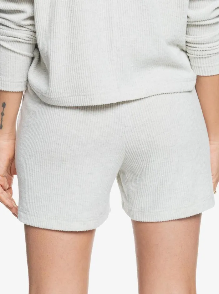 Roxy Loungewear Sunday Morning Rib Shorts Metro Heather 8211 Women Roxy Loungewear Sunday Morning Rib Shorts Metro Heather 8211 Women