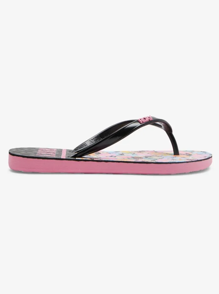 Roxy Shoes and Sandals Girl039s 416 Viva Stamp Sandals Blackcandy Pink 8211 Kids