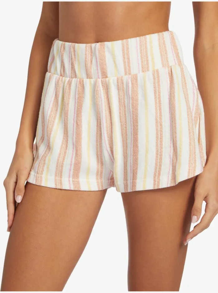 Roxy Shorts Drop A Wave Short Sweatshirt Shorts Cork Sunny Side Stripe 8211 Women Roxy Shorts Drop A Wave Short Sweatshirt Shorts Cork Sunny Side Stripe 8211 Women