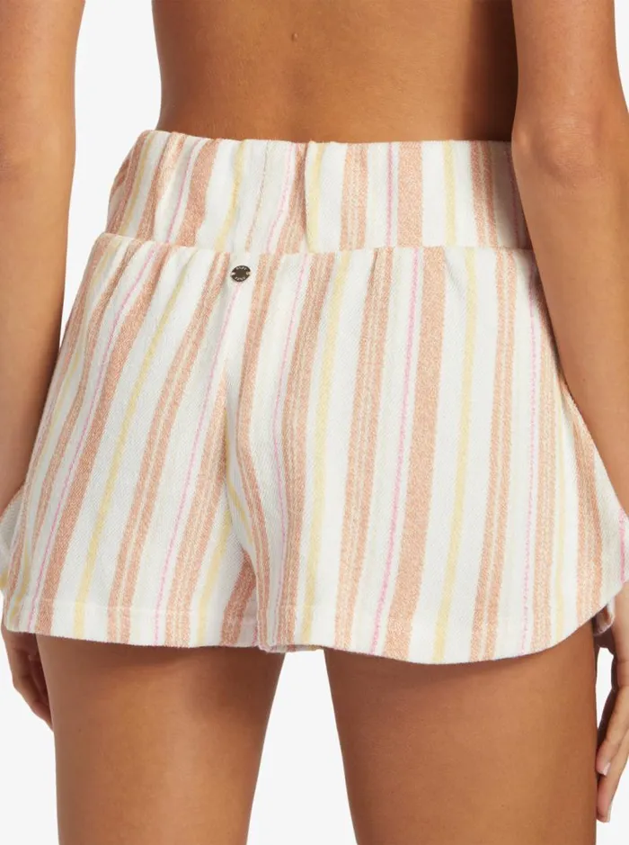 Roxy Shorts Drop A Wave Short Sweatshirt Shorts Cork Sunny Side Stripe 8211 Women Roxy Shorts Drop A Wave Short Sweatshirt Shorts Cork Sunny Side Stripe 8211 Women