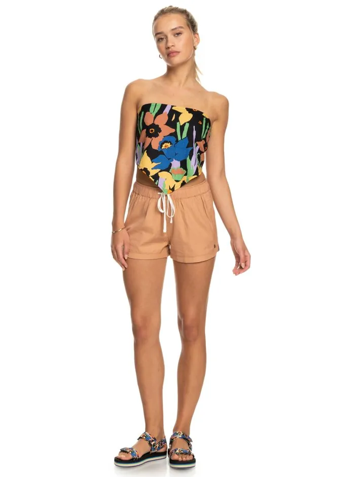 Roxy Shorts New Impossible Love Elasticized Shorts Cork 8211 Women Roxy Shorts New Impossible Love Elasticized Shorts Cork 8211 Women