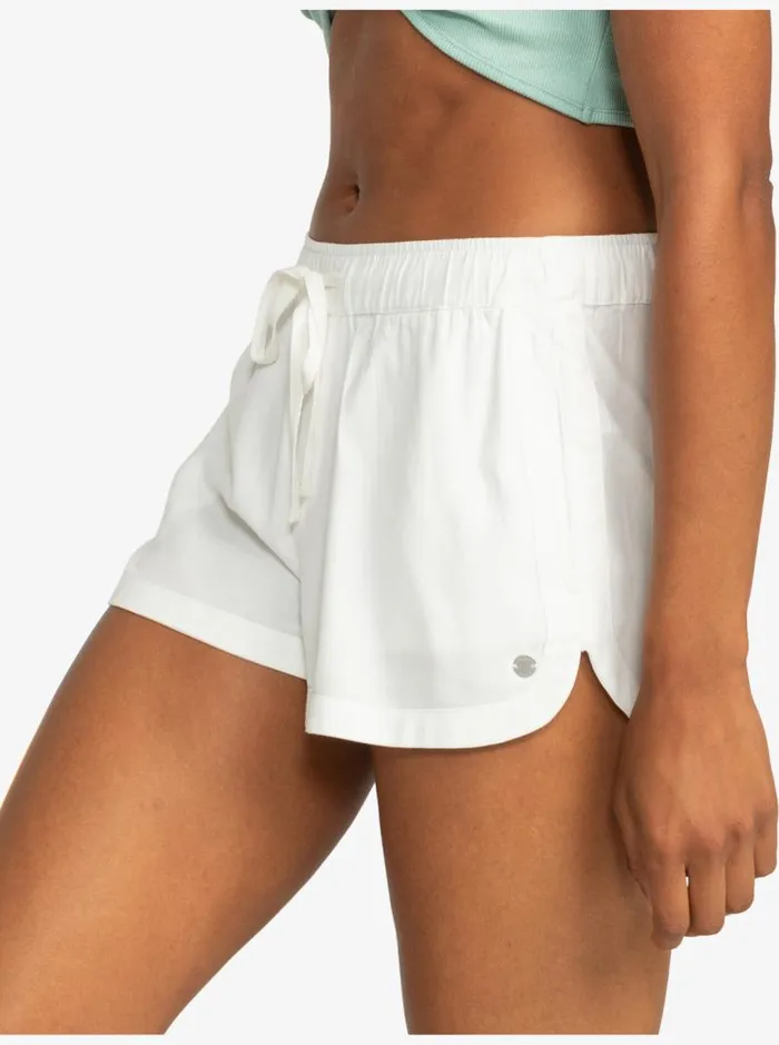 Roxy Shorts New Impossible Love Elasticized Shorts Snow White 8211 Women Roxy Shorts New Impossible Love Elasticized Shorts Snow White 8211 Women