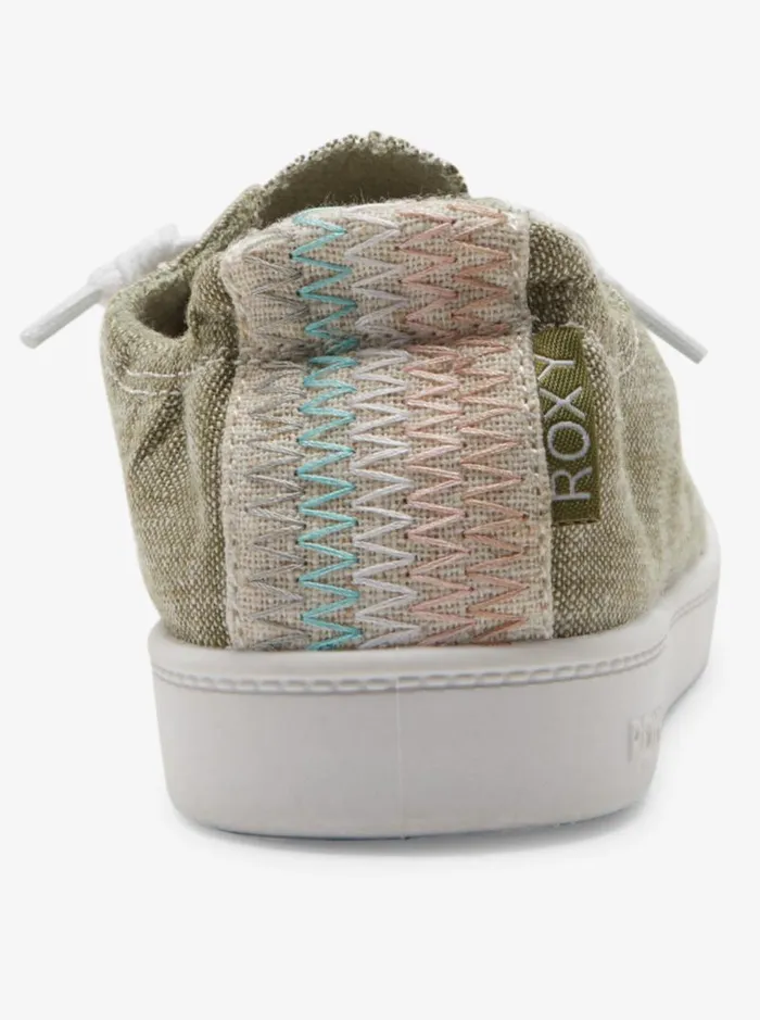 Roxy Sneakers Bayshore Plus Shoes Olive Nightwhite 8211 Women