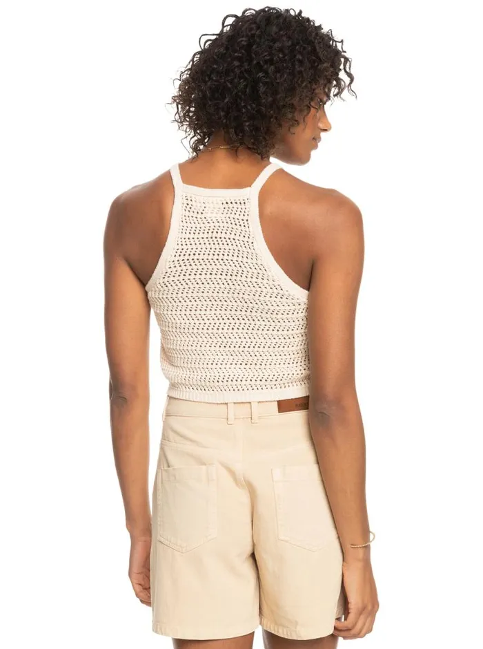 Roxy Sweaters Malibu Crush Knitted Halter Top Tapioca 8211 Women