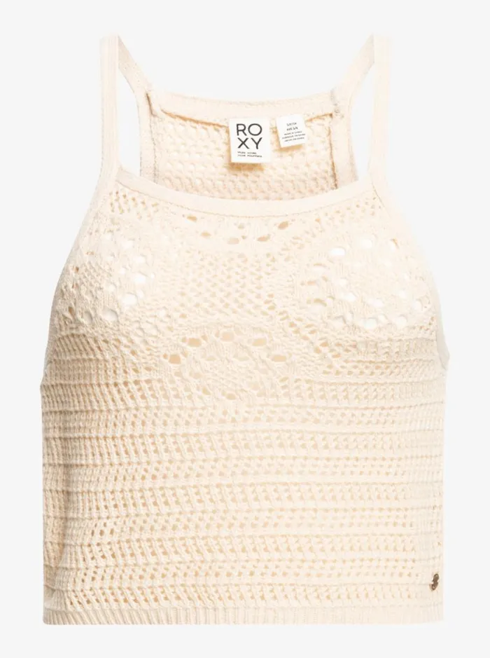 Roxy Sweaters Malibu Crush Knitted Halter Top Tapioca 8211 Women