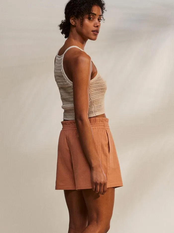 Roxy Sweaters Malibu Crush Knitted Halter Top Tapioca 8211 Women