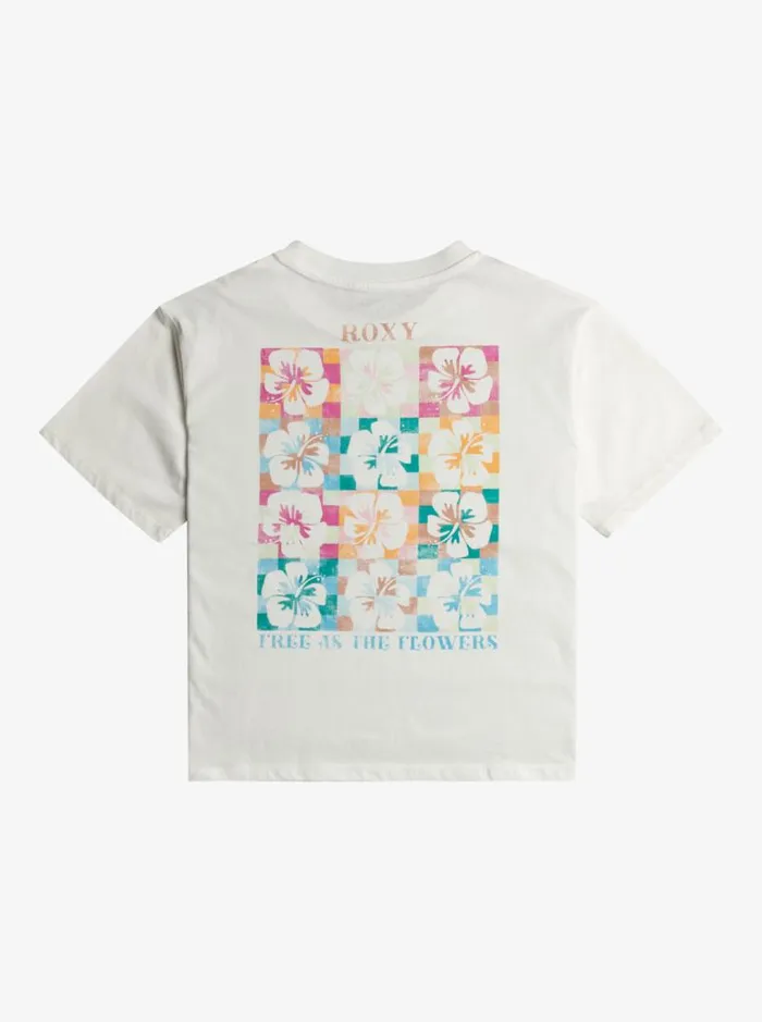 Roxy Tees and Tanks Girl039s 416 Gone To California Oversized TShirt For Girls Snow White 8211 Kids
