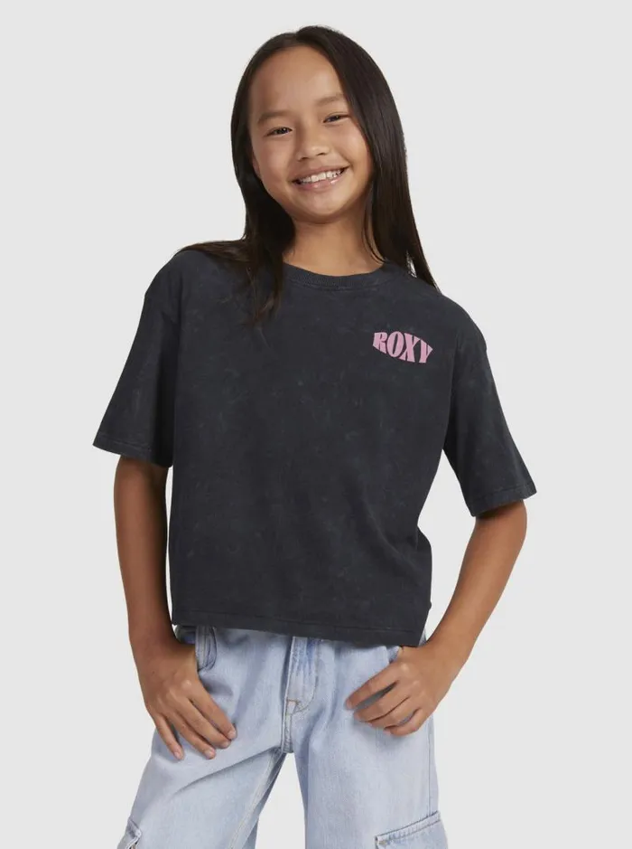 Roxy Tees and Tanks Girl039s 416 Sun For All Seasons A TShirt Anthracite 8211 Kids