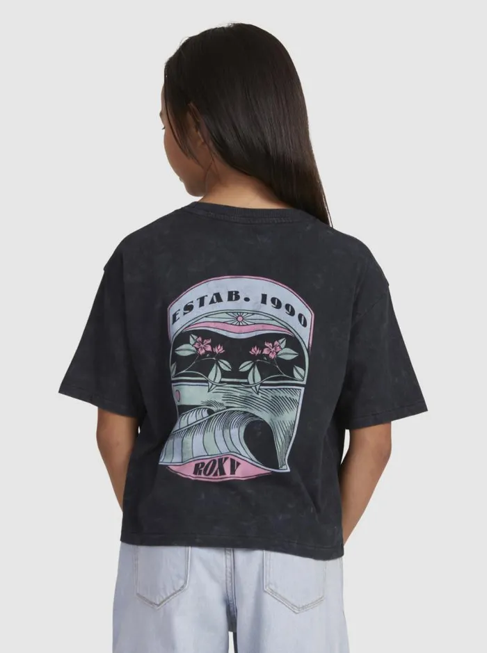 Roxy Tees and Tanks Girl039s 416 Sun For All Seasons A TShirt Anthracite 8211 Kids