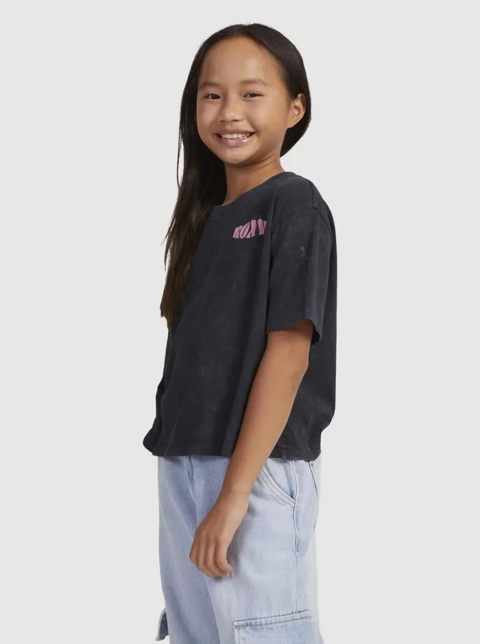 Roxy Tees and Tanks Girl039s 416 Sun For All Seasons A TShirt Anthracite 8211 Kids