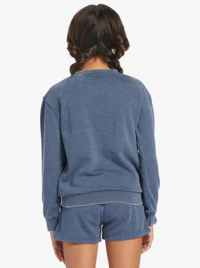 Roxy Tops Girl039s 416 Music And Me A Sweatshirt Mood Indigo 8211 Kids