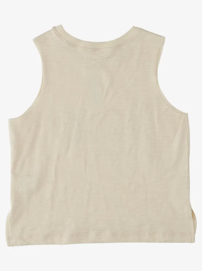 Roxy Tops Girl039s 416 Pineapples Sleeveless TShirt Tapioca 8211 Kids