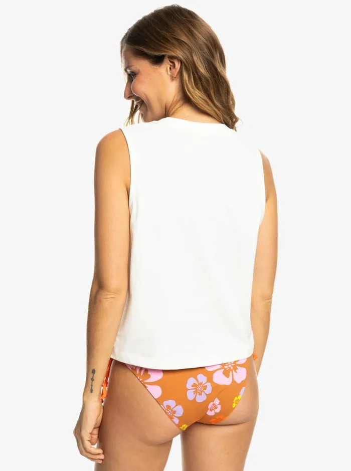 Roxy Tops SurfKindKate Sleeveless TShirt Snow White 8211 Women Roxy Tops SurfKindKate Sleeveless TShirt Snow White 8211 Women