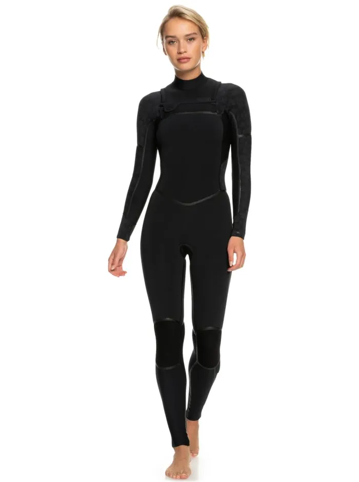 Roxy Wetsuits 43mm Swell Series Chest Zip Wetsuit Black 8211 Women Roxy Wetsuits 43mm Swell Series Chest Zip Wetsuit Black 8211 Women