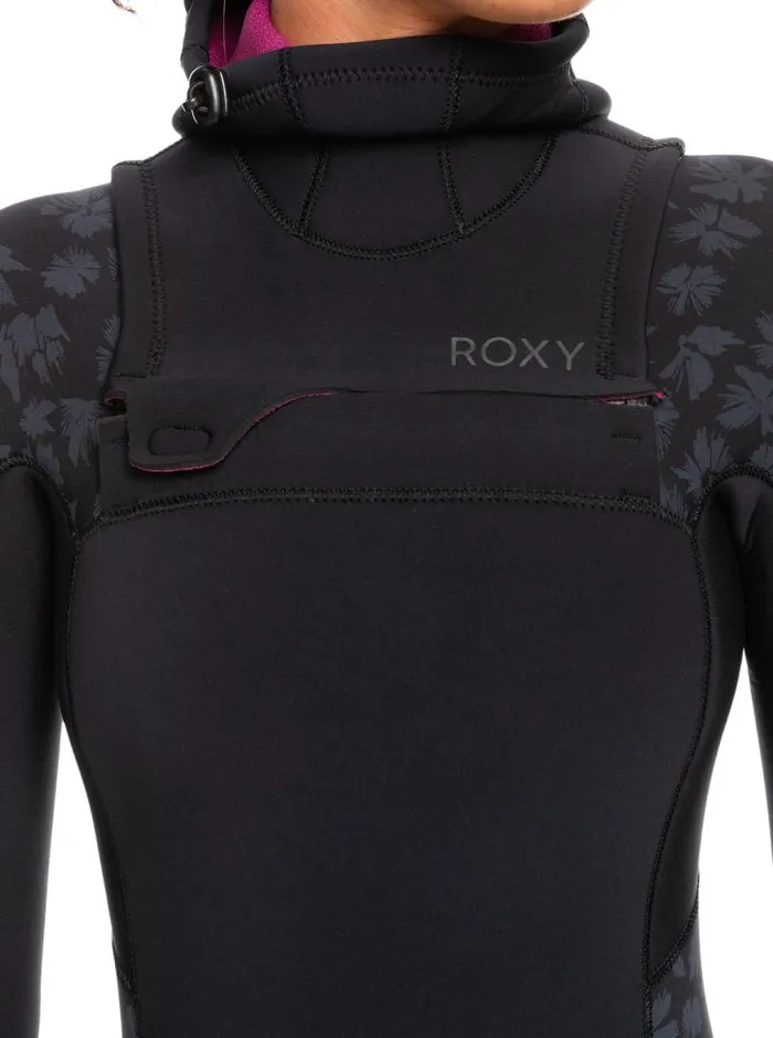Roxy Wetsuits 543mm Swell Series Hooded Chest Zip Wetsuit Black 8211 Women