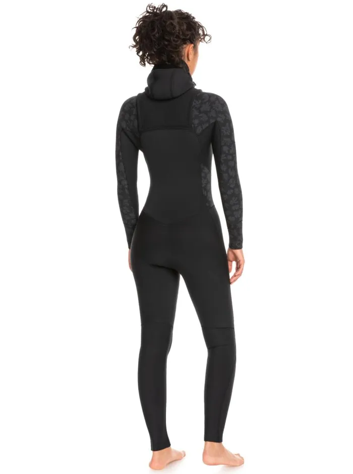 Roxy Wetsuits 543mm Swell Series Hooded Chest Zip Wetsuit Black 8211 Women