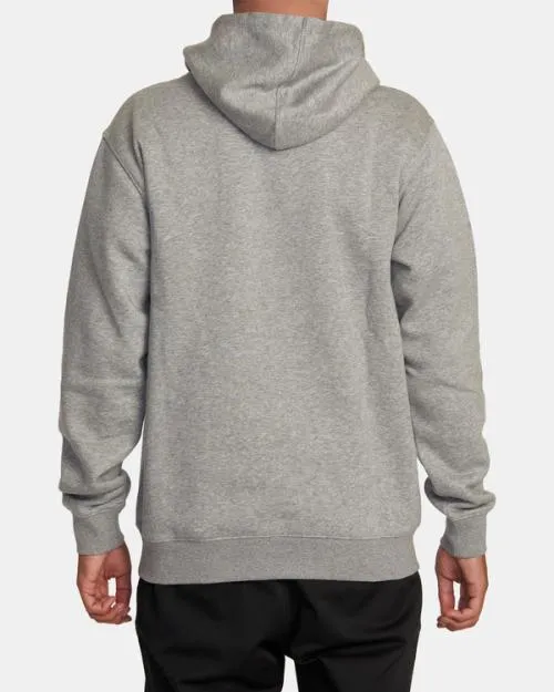 Rvca Americana Hoodie Athletic Heather Men Hoodies and Sweatshirts