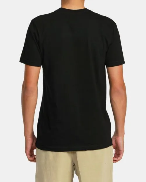Rvca Astro Hex Short Sleeve TShirt Black Men Short Sleeves