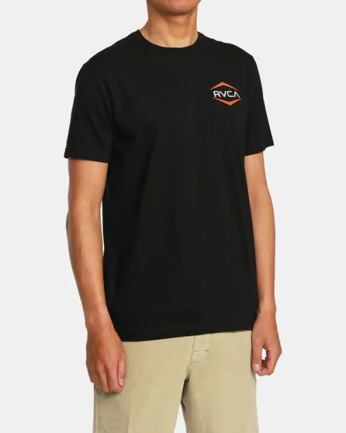 Rvca Astro Hex Short Sleeve TShirt Black Men Short Sleeves