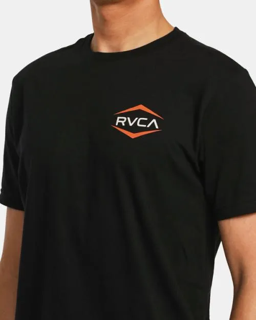 Rvca Astro Hex Short Sleeve TShirt Black Men Short Sleeves