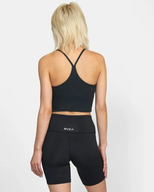 Rvca Base Tank Sports Bra Black SportWomen Tops