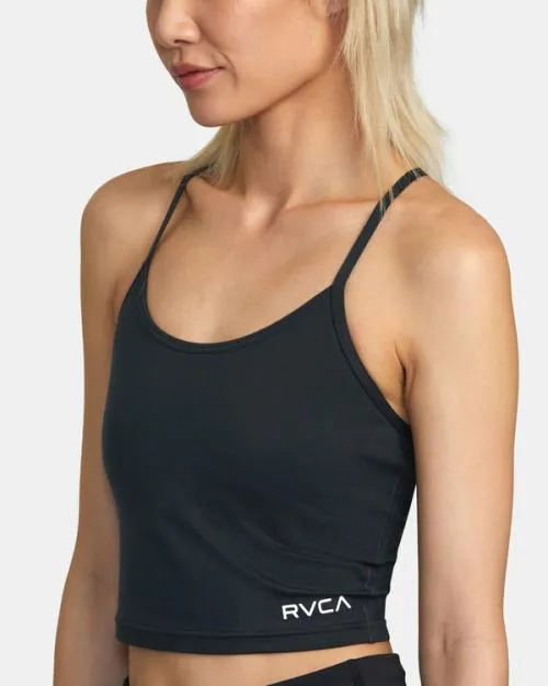 Rvca Base Tank Sports Bra Black SportWomen Tops