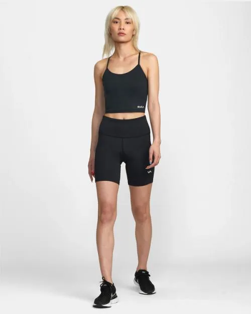 Rvca Base Tank Sports Bra Black SportWomen Tops