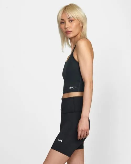 Rvca Base Tank Sports Bra Black SportWomen Tops