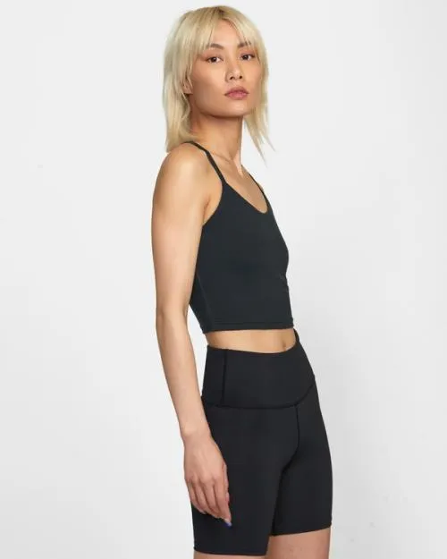 Rvca Base Tank Sports Bra Black SportWomen Tops