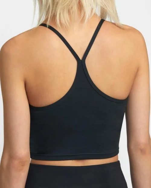 Rvca Base Tank Sports Bra Black SportWomen Tops