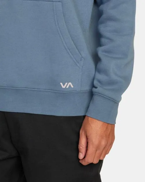 Rvca Big Pullover Hoodie Industrial Blue Men Hoodies and Sweatshirts