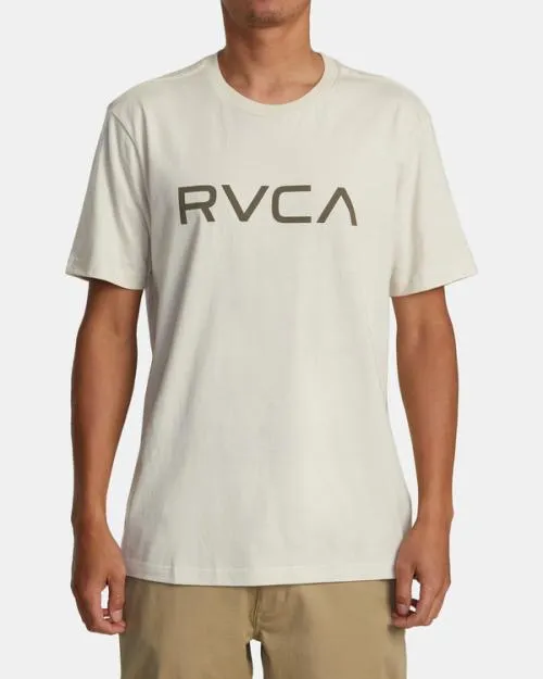 Rvca Big Short Sleeve TShirt Silver Bleach Men Tees and Tanks