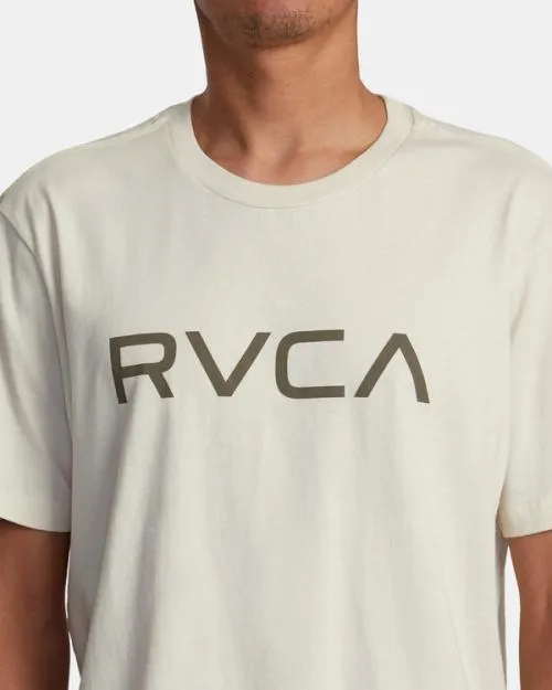Rvca Big Short Sleeve TShirt Silver Bleach Men Tees and Tanks