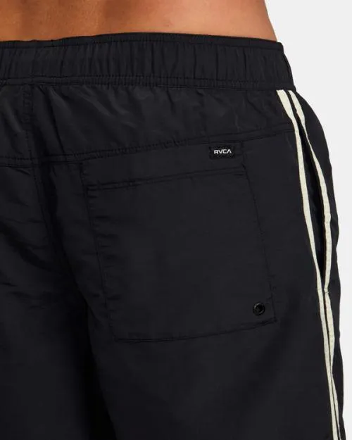 Rvca Breakout Elastic Waist Boardshorts 16034 Black Men Boardshorts