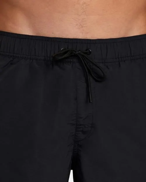Rvca Breakout Elastic Waist Boardshorts 16034 Black Men Boardshorts