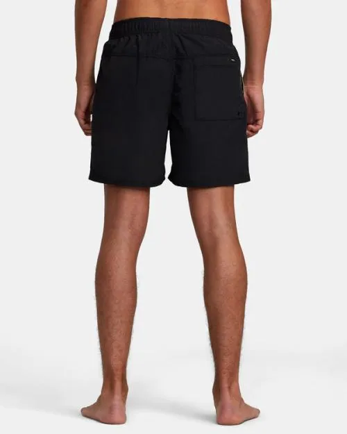 Rvca Breakout Elastic Waist Boardshorts 16034 Black Men Boardshorts