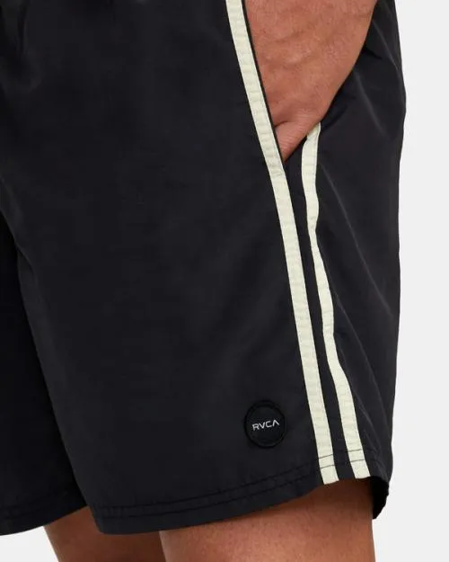 Rvca Breakout Elastic Waist Boardshorts 16034 Black Men Boardshorts