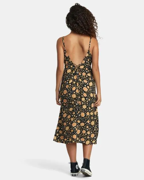 Rvca Breakthrough Midi Dress Rvca Black Women Dresses and Rompers