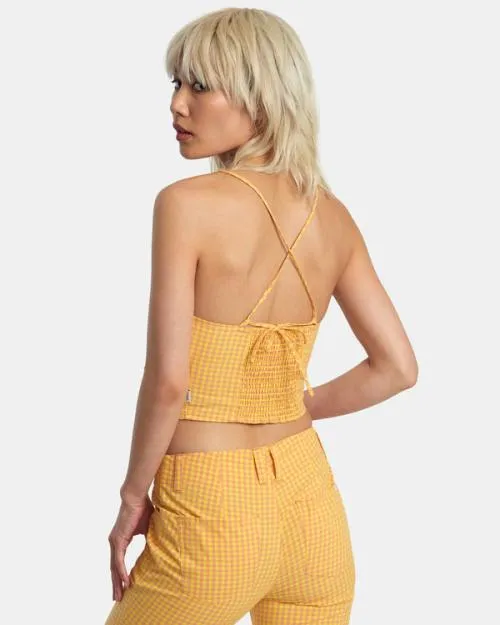 Rvca Brightside Tank Top Lilikoi Women Tops